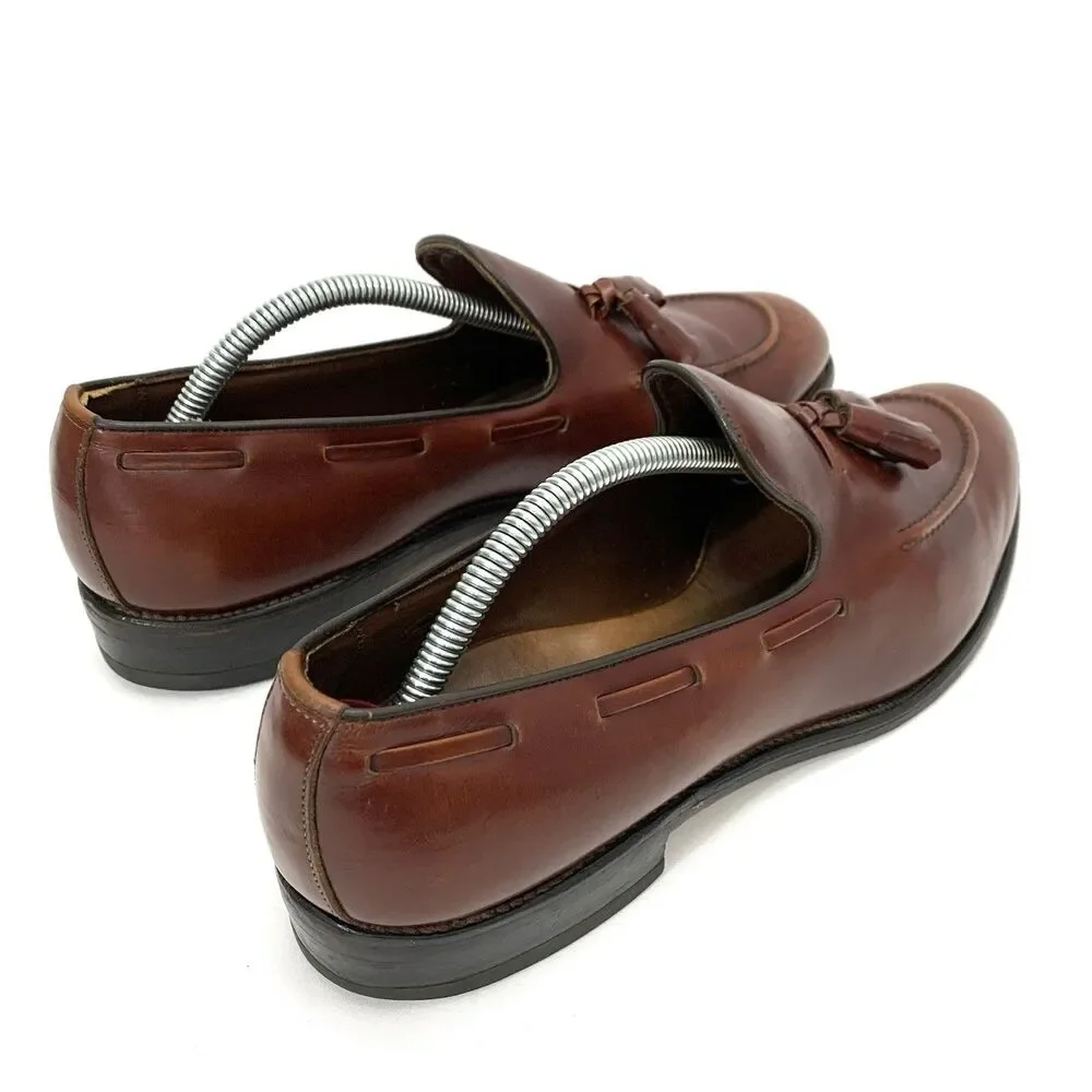 VNTG ALLEN EDMONDS SARATOGA Dress Tasseled Loafers, 95710, Cognac U.S. 10B COMB.